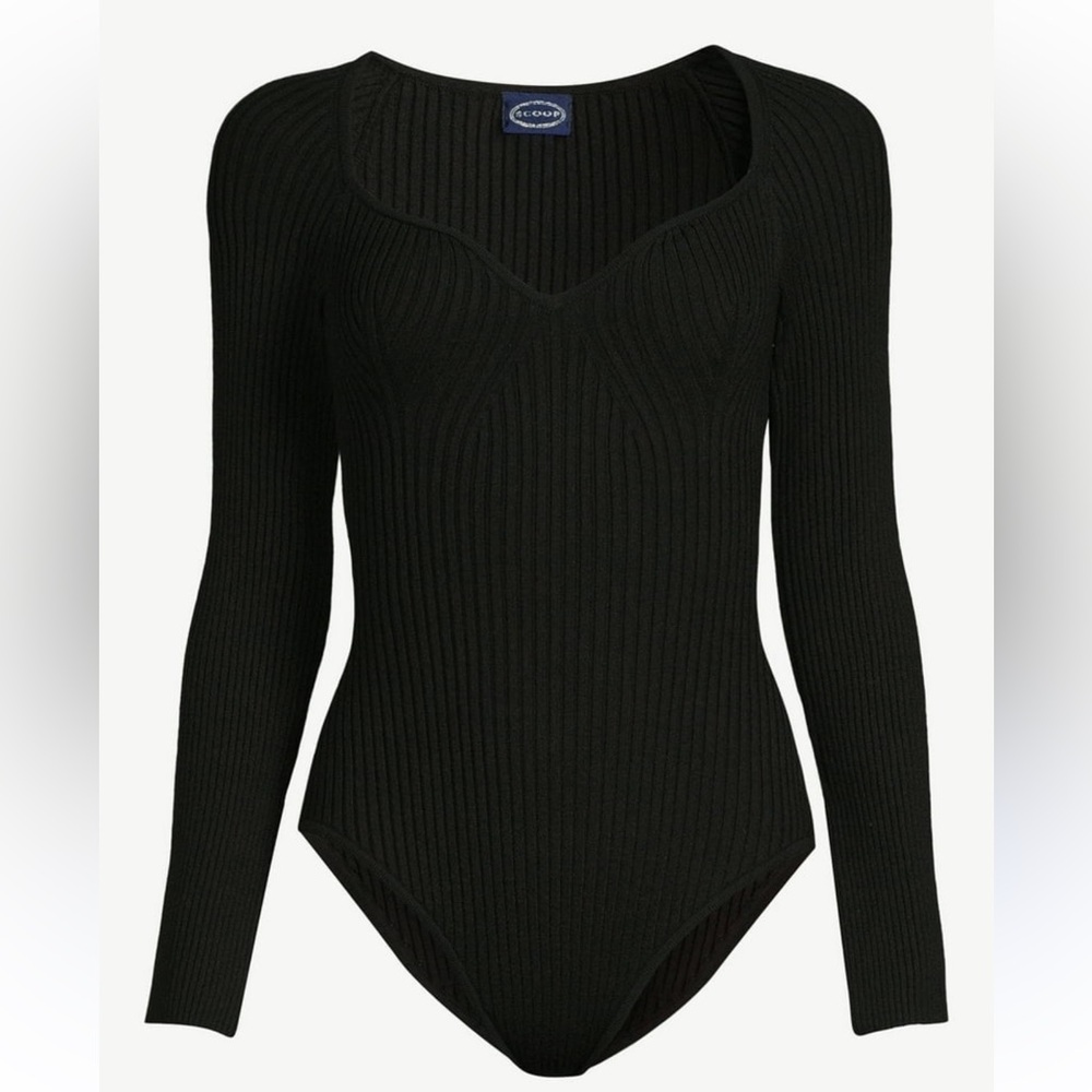 ‼️SALE‼️ Scoop Ribbed Long Sleeve Bodysuit